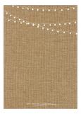 Burlap Rustic Swag Light Party Invitation