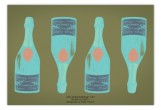 Khaki Savvy Cocktail Flat Note Card