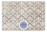 Lavender Damask Cloth Flat Note Card