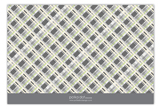 Lime Plaid Banner Flat Note Card