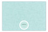 Linen Scrolls Aqua Flat Note Card