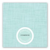 Linen Scrolls Aqua Gift Tag