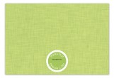 Linen Scrolls Green Flat Note Card