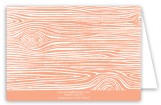 Melon Woodgrain Note Card