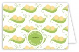 Neutral Twin Peapod Folded Note Card