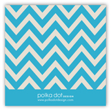 Ocean Chevron Gift Tag