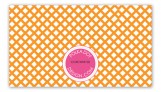 Orange Garden Trellis Calling Card