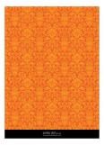 Orange Halloween Damask