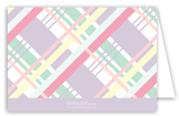 Pastel Plaid Note Card