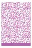 Radiant Orchid Falling Confetti Flat Note Card