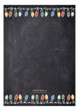 Bright Lights Chalkboard Photo Card