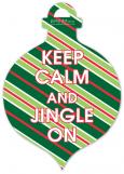 Traditional Keep Calm And Jingle On Ornament Photo Card