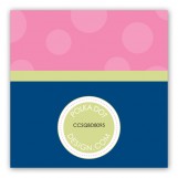 Pink Anchors Away Gift Tag