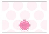 Pink Animal Monogram Enclosure Card