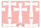 Pink Cross Banner Enclosure Card