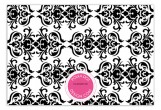 Pink Damask Flat Custom Note Cards