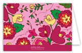 Pink Floral Note Card