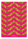 Pink Glitter Chevron