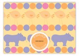 Pink Hippos Enclosure Card