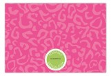 Pink Leopard Flat Note Card