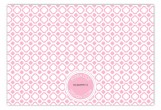 Pink Mod Clover Flat Note Card