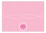 Pink Ornate Cross Photo Card