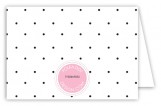 Pink Rattle Icon Folded Note Card