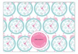 Pink Round the Clock Enclosure Card