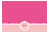 Pink Senior Seal Flat Note Card