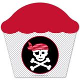 Ahoy Mates Cupcake Shaped Pirate Party
