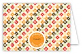 Pizza Pattern Folded Note Card