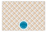 Plaid Damask Pop Flat Note Card