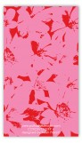 Pop Art Flowers Pink Calling Card