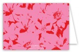 Pop Art Flowers Pink Note Card