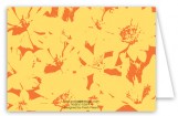 Pop Art Flowers Yellow Note Card