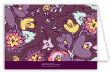 Purple Floral Note Card