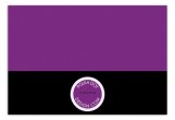 Purple Flying Colors Flat Note Card