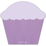 Purple Striped Cupcake
