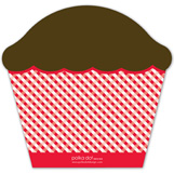 Red Checkered Cupcake