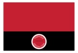 Red Flying Colors Flat Note Card
