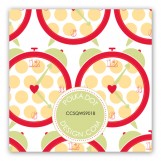 Red Round the Clock Gift Tag