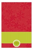 Red Snowy Grosgrain Photo Card