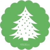 Scallop Christmas Tree Photo Card