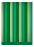 Shades of Green Stripes  Photo Card