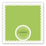 Spring Scalloped Apple Gift Tag