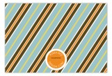 Subtle Stripes Flat Note Card