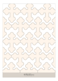 Tan Monogram Cross