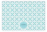 Teal Elegance Flat Note Card