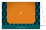 Teal Stepping Blocks Note Card