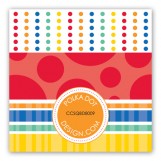 Turning Three Primary Colors Gift Tag